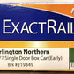 ExactRail EN-51301-4 N Burlington Northern Evans 5277 Single Door Boxcar #219349 LN/Box