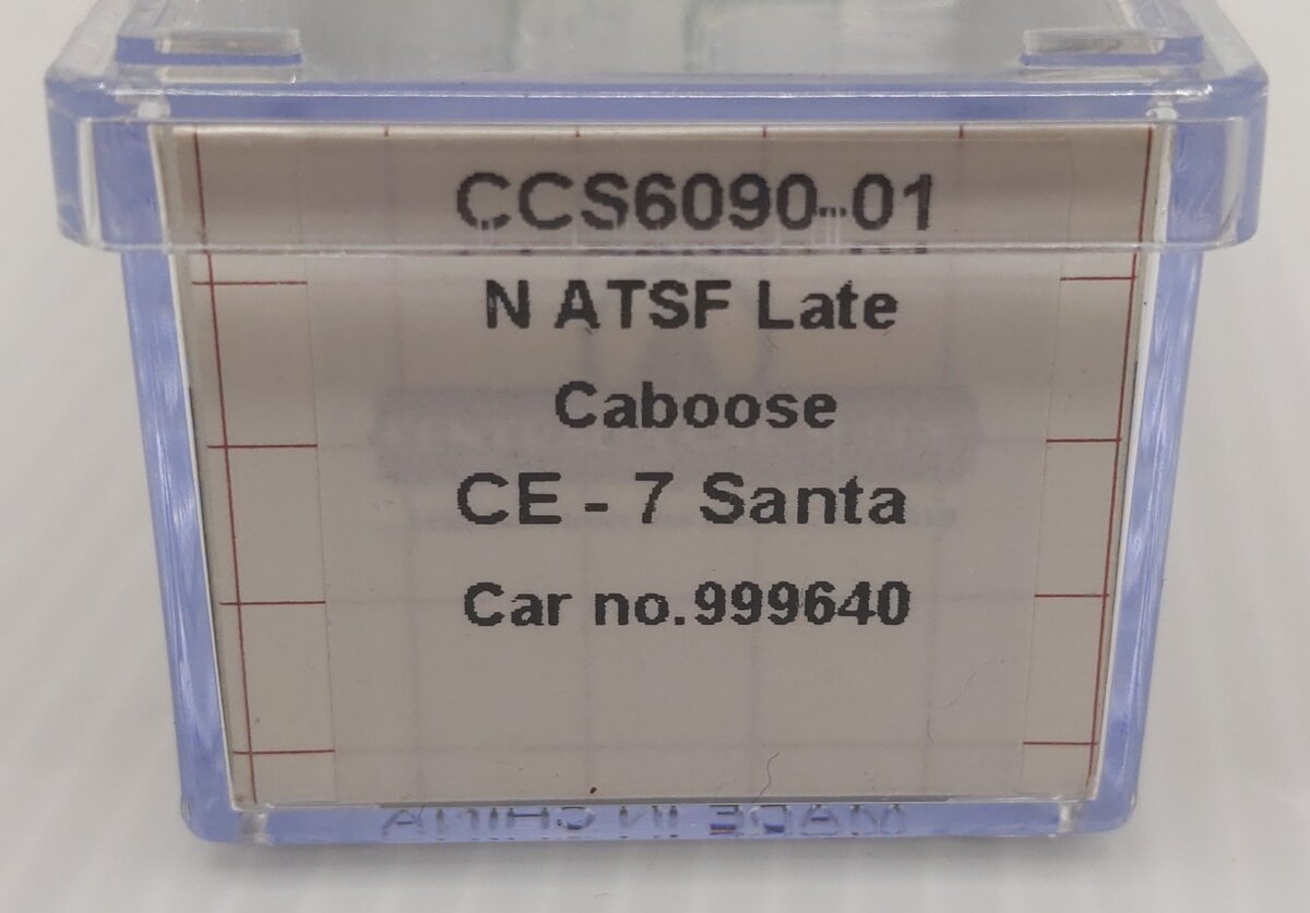 Centralia Car Shops CCS6090-01 N Scale ATSF CE-7 Santa Caboose #999640 LN/Box