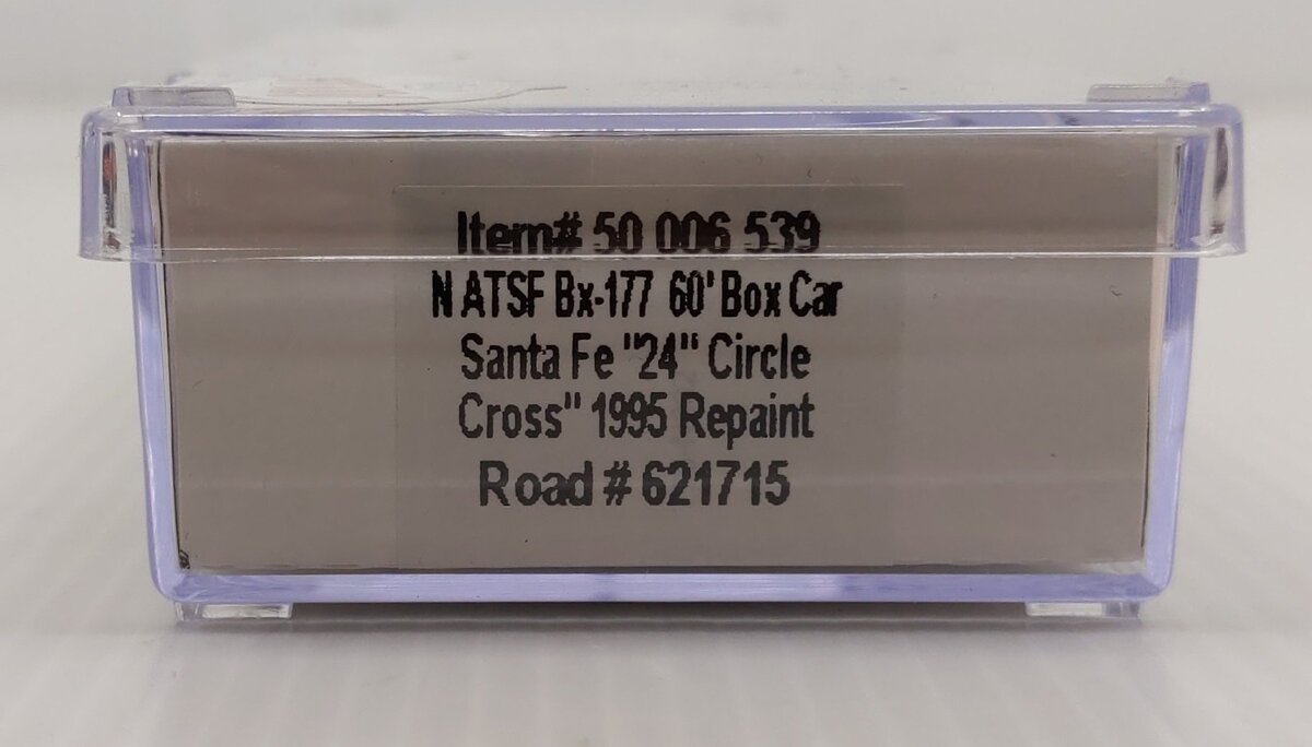 Atlas 50006539 N Santa Fe "24" Circle Cross" BX-177 60' Boxcar #621715 LN/Box