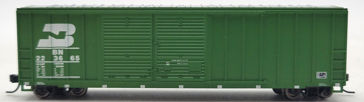 Athearn 11284 N Scale BN 50' FMC Offset Double Door Boxcar #223665 LN/Box