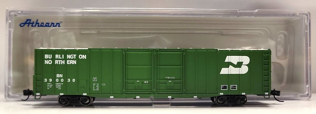Athearn 6510 N Burlington Northern 60' PS Auto Box #390030 LN/Box