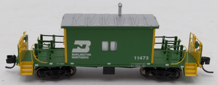 Bluford Shops 24450 N Burlington Northern Short Roof Transfer Caboose #11473 LN/Box
