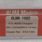 BLMA Models 11022 N Burlington Northern PS-4000 Covered Hopper #450146 LN/Box