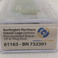 Wheels of Time 61163 N Burlington Northern PC&F 50' Boxcar #732301 LN/Box