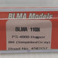 BLMA Models 11024 N Burlington Northern PS-4000 Covered Hopper #450207 EX/Box
