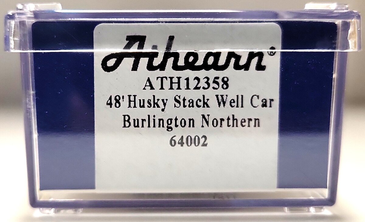 Athearn 12358 N Burlington Northern Husky Stack Well Car #64002 LN/Box