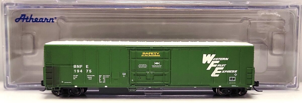 Athearn 17463 N Scale Burlington Northern 57' Mechanical Reefer Car #19475 LN/Box