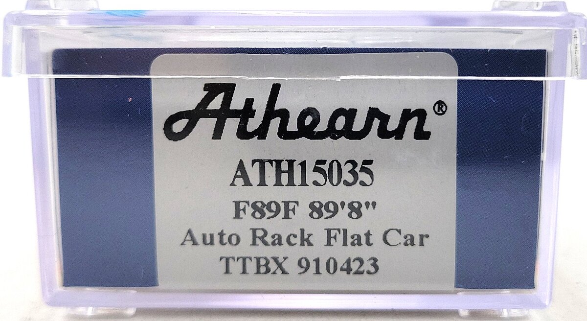 Athearn 15035 N Scale Frisco/TTBX F89-F Bi-Level Auto Rack #910423 LN/Box