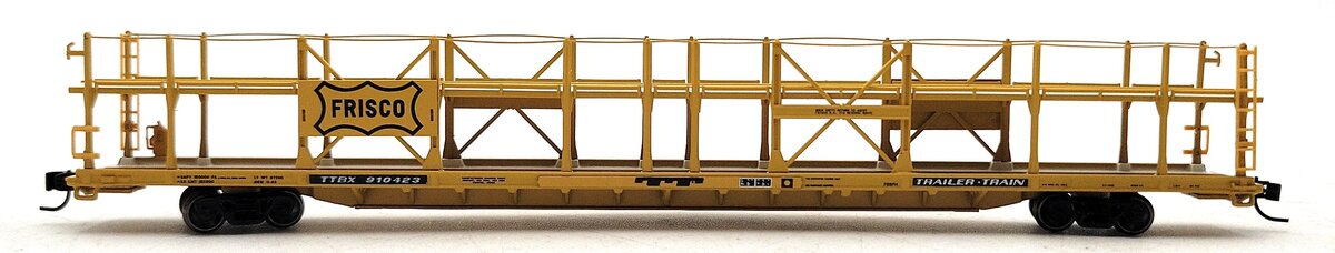 Athearn 15035 N Scale Frisco/TTBX F89-F Bi-Level Auto Rack #910423 LN/Box
