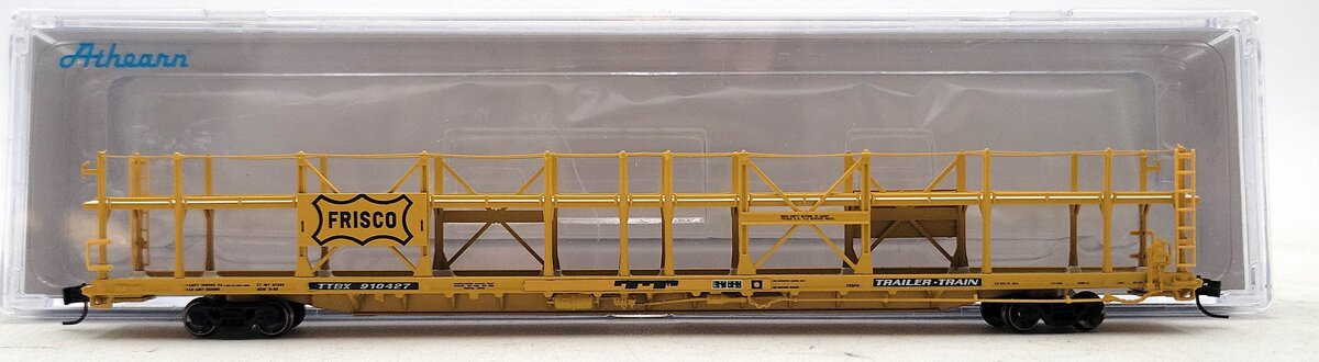 Athearn 15036 N Frisco/TTBX F89-F Bi-Level Auto Rack #910427 LN/Box