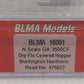 BLMA Models 16001 N Scale Burlington Northern 3-Bay Covered Hopper #475827 LN/Box