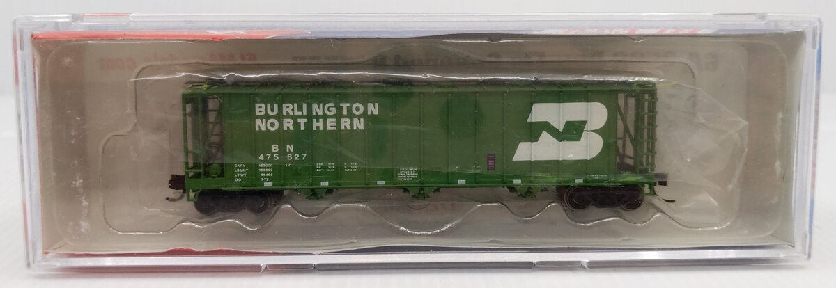 BLMA Models 16001 N Scale Burlington Northern 3-Bay Covered Hopper #475827 LN/Box