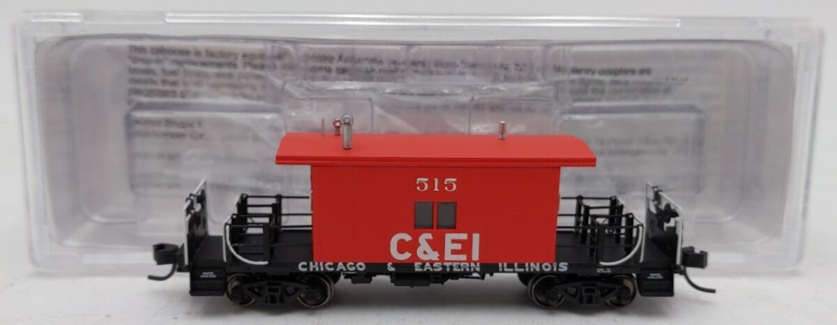Bluford Shops 23050 N Scale C&EI Long-Roof Transfer Caboose #515 LN/Box