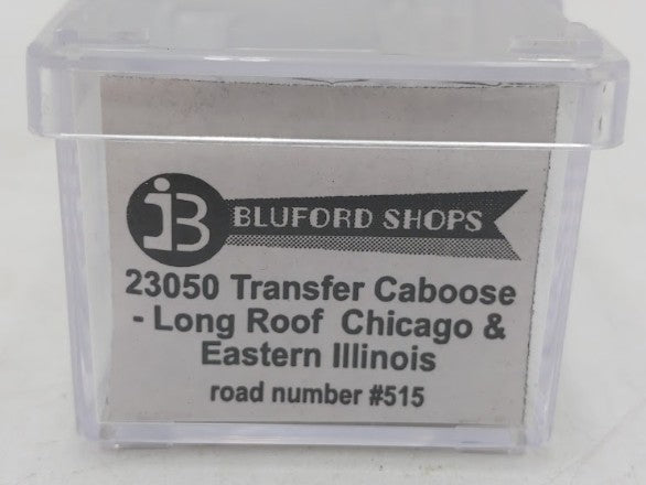 Bluford Shops 23050 N Scale C&EI Long-Roof Transfer Caboose #515 LN/Box
