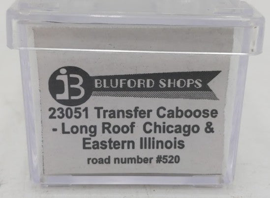 Bluford Shops 23051 N Chicago & Eastern Illinois Steel Transfer Caboose #520 LN/Box