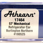 Athearn 17464 N Scale Burlington Northern 57' Mechanical Reefer Car #180525 LN/Box