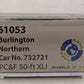 Wheels of Time 61053 N Scale Burlington Northern PC&F Boxcar #732721