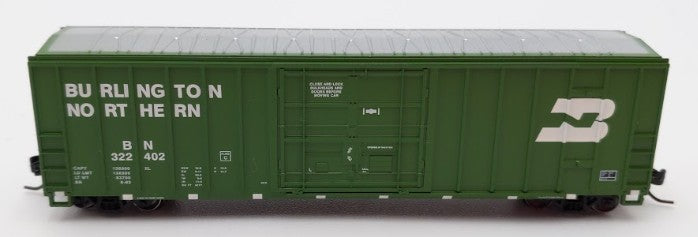 Athearn 24215 N Scale Burlington Northern 50' FMC Plug Door Box Car #322402 EX/Box
