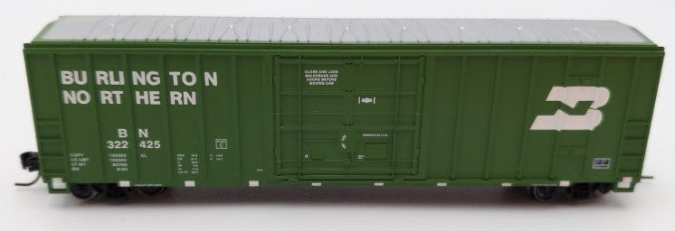 Athearn 24216 N Scale Burlington Northern 50' FMC Plug Door Box Car #322425