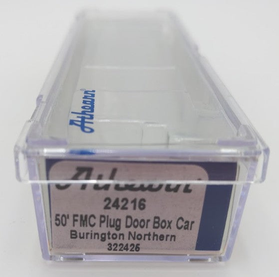 Athearn 24216 N Scale Burlington Northern 50' FMC Plug Door Box Car #322425