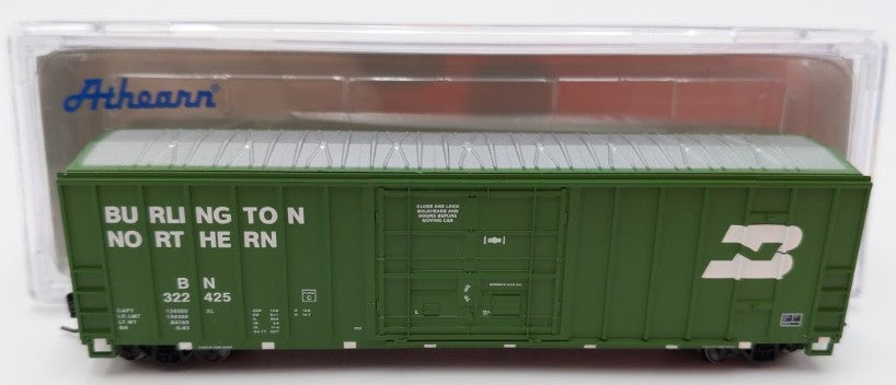 Athearn 24216 N Scale Burlington Northern 50' FMC Plug Door Box Car #322425