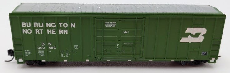 Athearn 24217 N Scale Burlington Northern 50' FMC Plug Door Box Car #322496