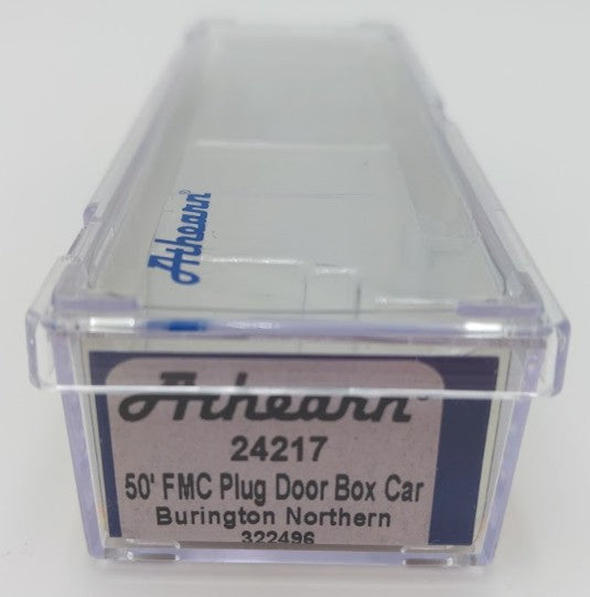 Athearn 24217 N Scale Burlington Northern 50' FMC Plug Door Box Car #322496