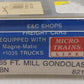 E&C Shops 821 N Scale BN 65' Mill Gondola with Load #589547 LN/Box