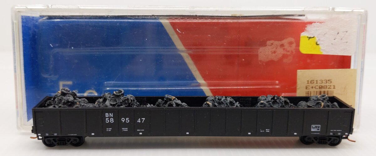 E&C Shops 821 N Scale BN 65' Mill Gondola with Load #589547 LN/Box