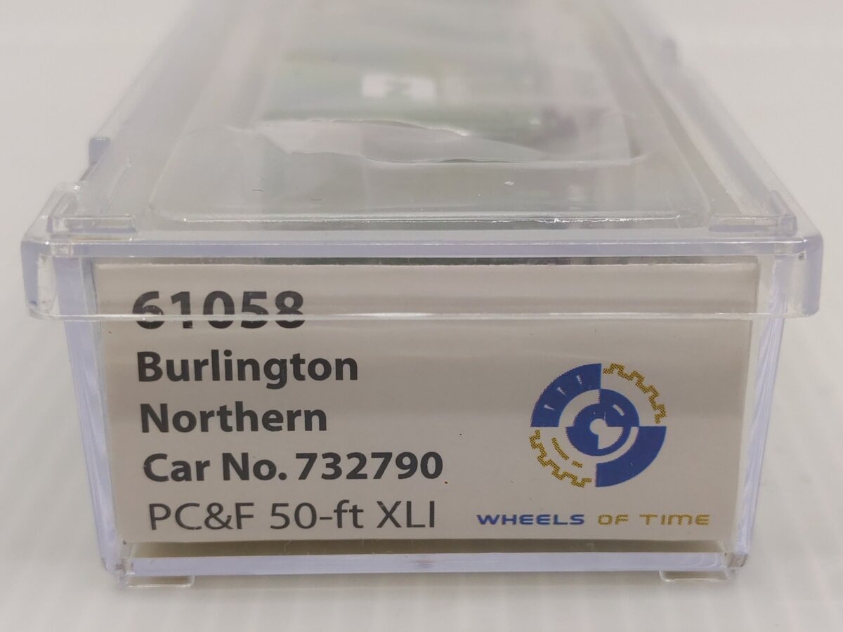 Wheels of Time 61058 N Scale Burlington Northern PC&F Boxcar #732790