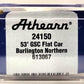 Athearn 24150 N Scale Burlington Northern 53' GSC Flat Car #613067 LN/Box