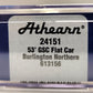 Athearn 24151 N Scale Burlington Northern 53' GSC Flat Car #613156 EX/Box