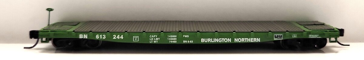 Athearn 24152 N Scale Burlington Northern 53' GSC Flat Car #613244 LN/Box