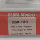 BLMA Models 11012 N Scale C&NW PS-4000 Covered Hopper #7024 EX/Box