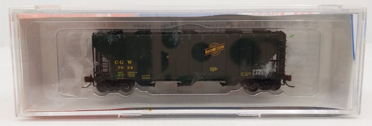 BLMA Models 11012 N Scale C&NW PS-4000 Covered Hopper #7024 EX/Box