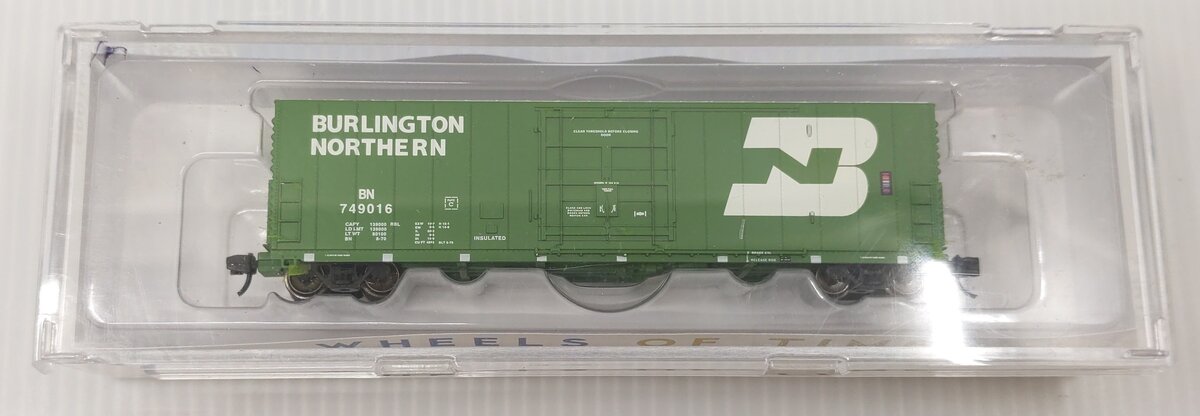 Wheels of Time 61005 N Scale Burlington Northern PC&F 50 Boxcar #749016