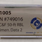 Wheels of Time 61005 N Scale Burlington Northern PC&F 50 Boxcar #749016