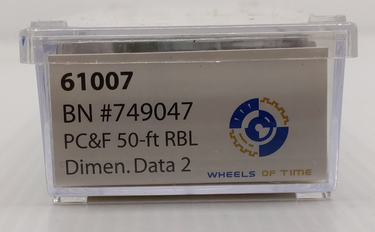 Wheels of Time 61007 N Scale Burlington Northern PC&F Boxcar #749047
