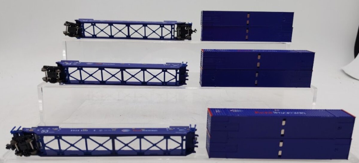 Kato 106-6117 N Scale Pacer MAXI-IV Double Stack Car (Set of 3) EX/Box