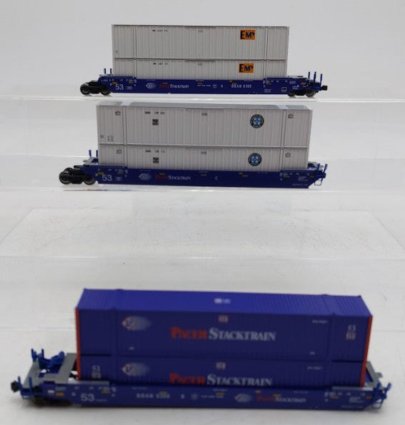 Kato 106-6118 N Scale Pacer MAXI-IV Double Stack Car Set #6309 (Set of 3) EX/Box