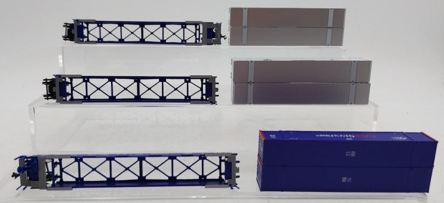 Kato 106-6118 N Scale Pacer MAXI-IV Double Stack Car Set #6309 (Set of 3) EX/Box
