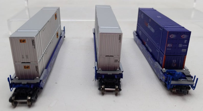 Kato 106-6118 N Scale Pacer MAXI-IV Double Stack Car Set #6309 (Set of 3) EX/Box