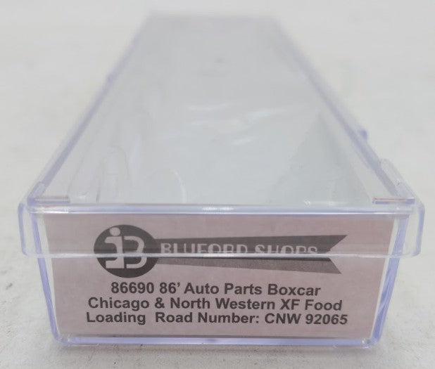 Bluford Shops 86690 N Scale C&NW PS 86' Auto Parts Double Door Boxcar #92065 EX/Box