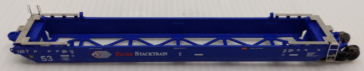 Deluxe Innovations 350402 N Pacer Maxi-Stack IV 3-Unit Intermodal Well Car Set EX/Box