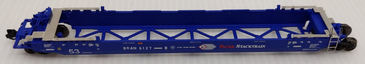 Deluxe Innovations 350402 N Pacer Maxi-Stack IV 3-Unit Intermodal Well Car Set EX/Box