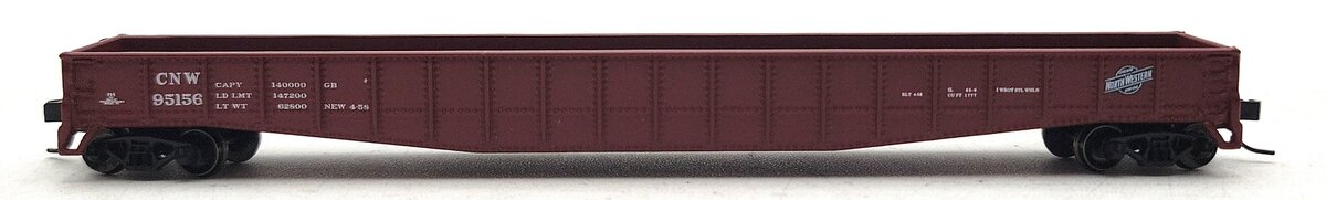 Athearn 11317 N Scale Chicago & North Western 65' Mill Gondola #95156 LN/Box