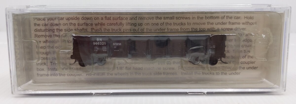 Trainworx Inc. 2611-01 N Scale Burlington Northern GS Gondola #966321 LN/Box