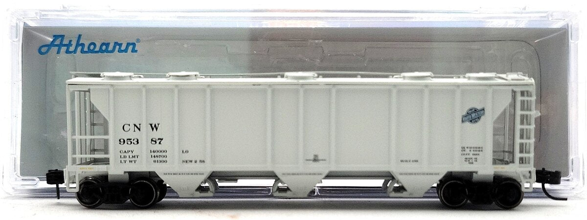 Athearn 28337 N Chicago & North Western PS-2 2893 3-Bay Covered Hopper #95387