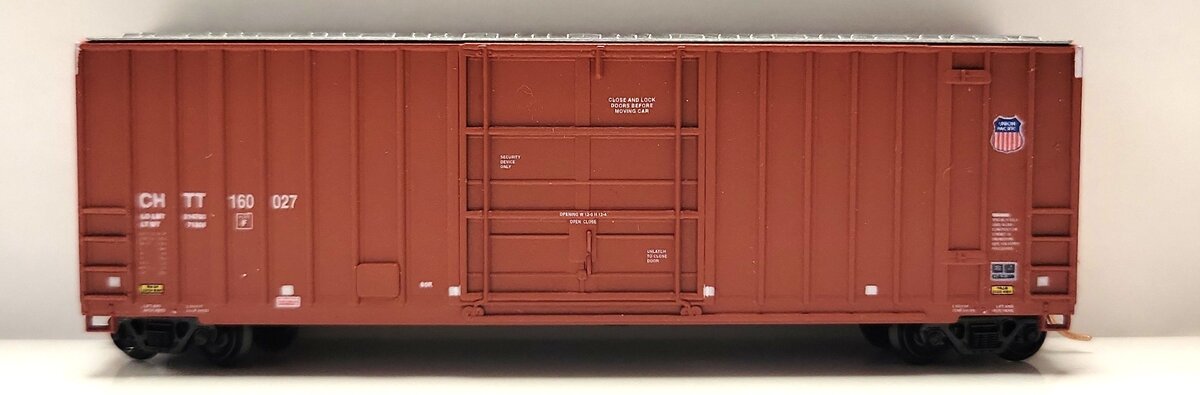 LBF Company 6001 N Scale CHTT/UP Rib Side Boxcar #160027 LN