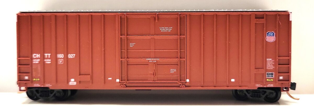LBF Company 6001 N Scale CHTT/UP Rib Side Boxcar #160027 LN